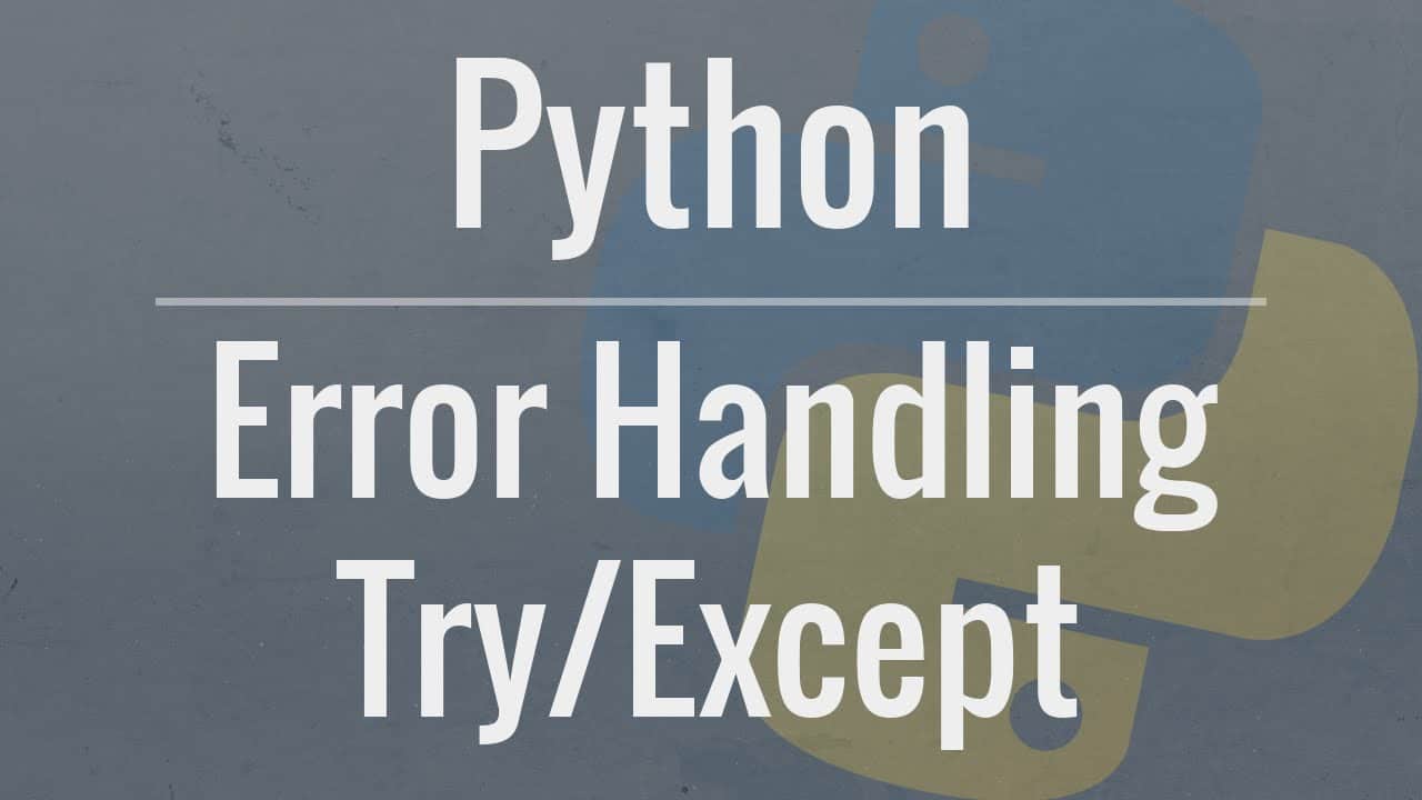 Python Exception Handling Beginner Tutorial - Skillslane